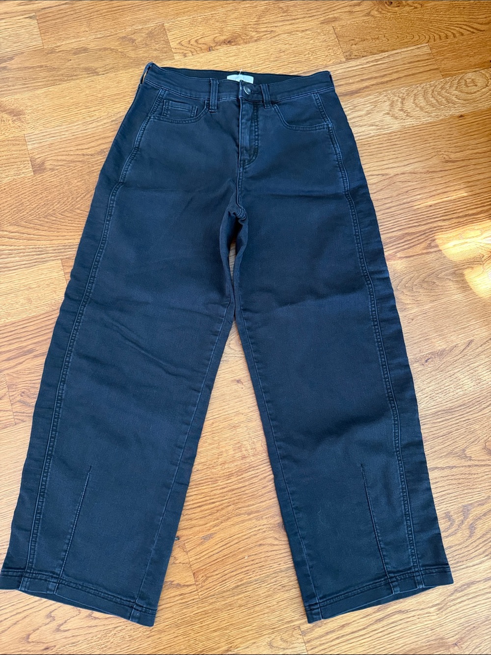 EVEREVE Marni Barrel Pant Washed Black Size 26